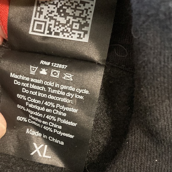 Tokyo Smoke unisex black hoodie - Picture 5 of 5